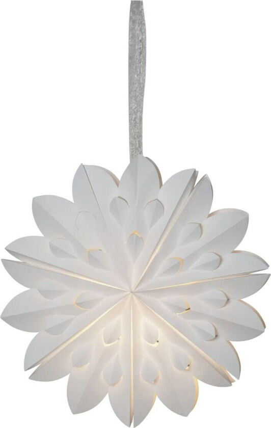 Clipp adventsstjerne Ø 40 cm Hvit