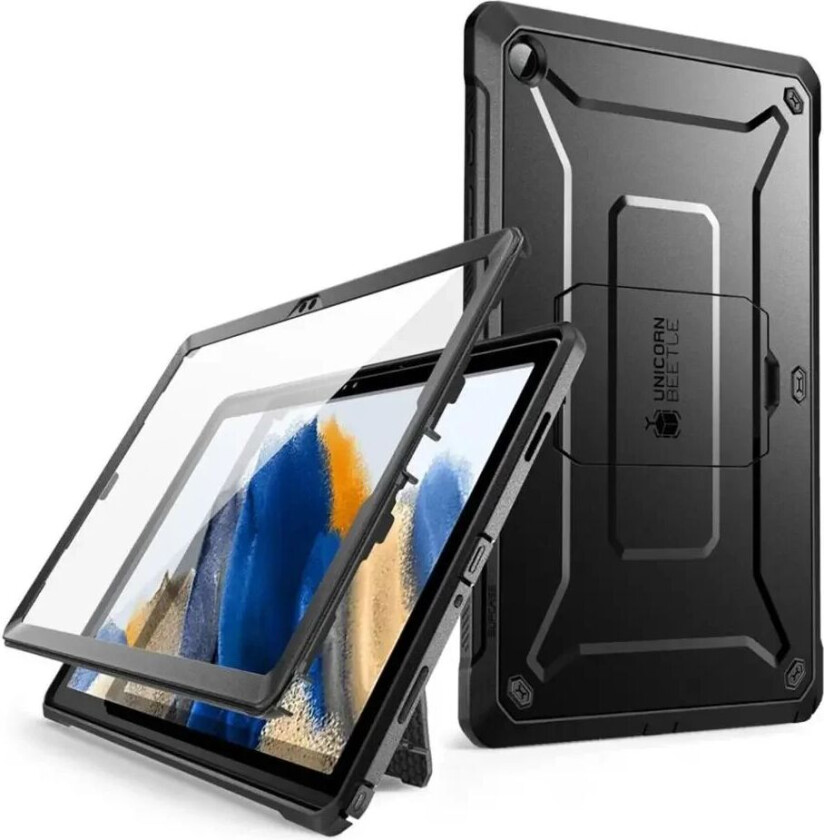 SUPCASE Samsung Galaxy Tab A9 Håndverker Deksel - Supcase Unicorn Beetle Pro Deksel med Skjermfilm - Svart