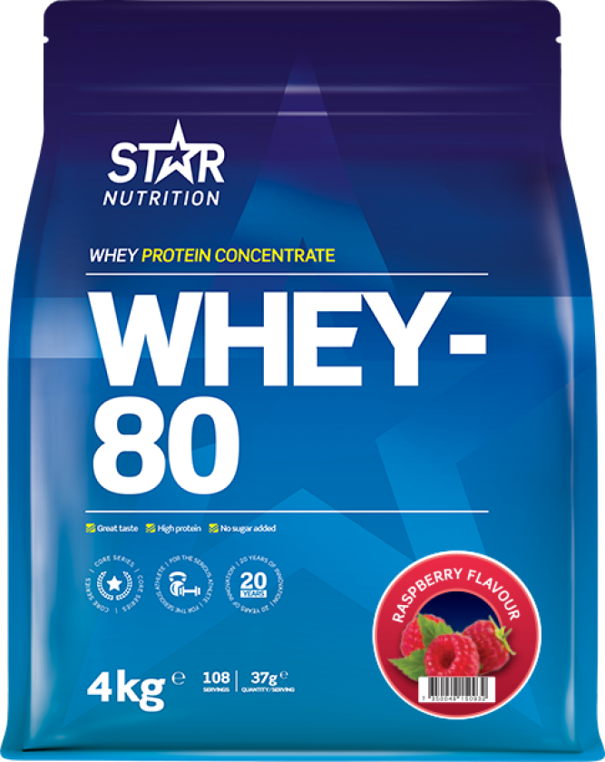 Whey-80 Myseprotein 4 kg