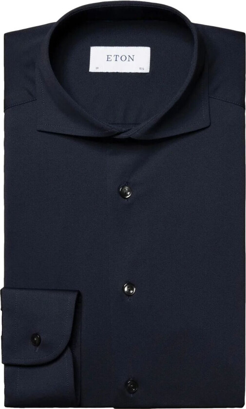 Navy Four-Way Stretch Shirt Skjorte Marine  male 41