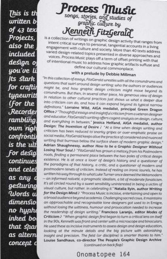 Process Music: Songs, Stories and Studies of Graphic Culture av Kenneth Fitzgerald