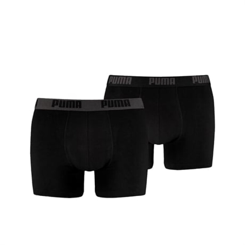 Boxer Basic Herre 2pk Black/Black Xl