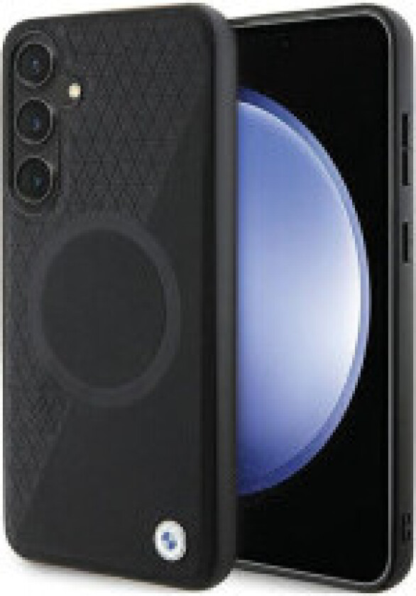 BMW Leather Half Textured & Circle MagSafe - Deksel til Samsung Galaxy S24+