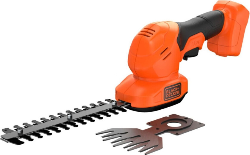 Bilde av Black+decker Kombinert Gressaks Og Busktrimmer Bcss18-Xj  Uten Batteri. Enkelt Bladbytte.