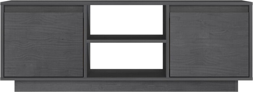 TV-benk 110x30x40 cm heltre furu grå