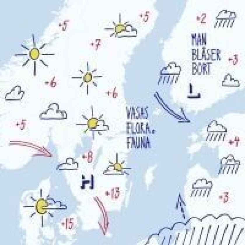 Vasas Flora Och Fauna - Man Blåser Bort