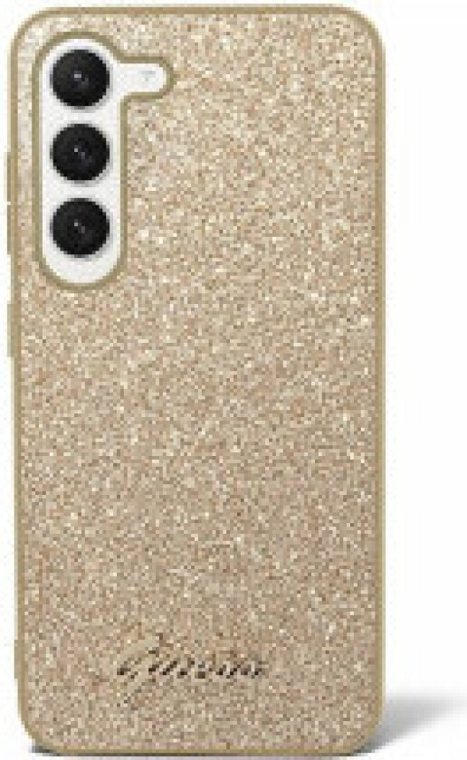 Guess Glitter Flakes Metal Logo Deksel - Deksel til Samsung Galaxy S24+