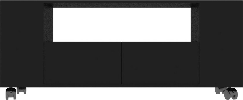 TV-benk svart 120x35x48 cm konstruert tre