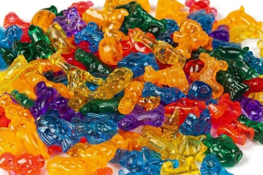 Pearl`n fun Transparenta Pärlor formade som djur, 200g