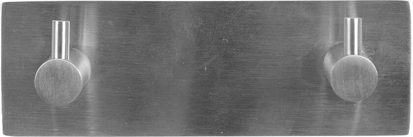 Home>it Knaggrekke - tapp med 2 knagger - rustfritt