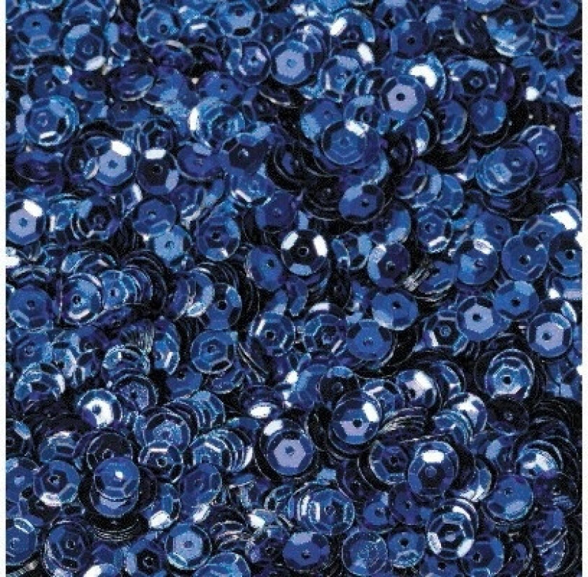 Paljetter 5mm 500g, Blå
