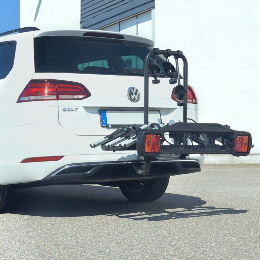 Sammenleggbar sykkelholderbil For 3 sykler