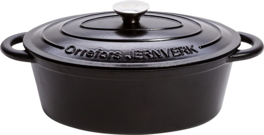 Orrefors Jernverk Gjutjärnsgryta, 3,5 liter, Svart