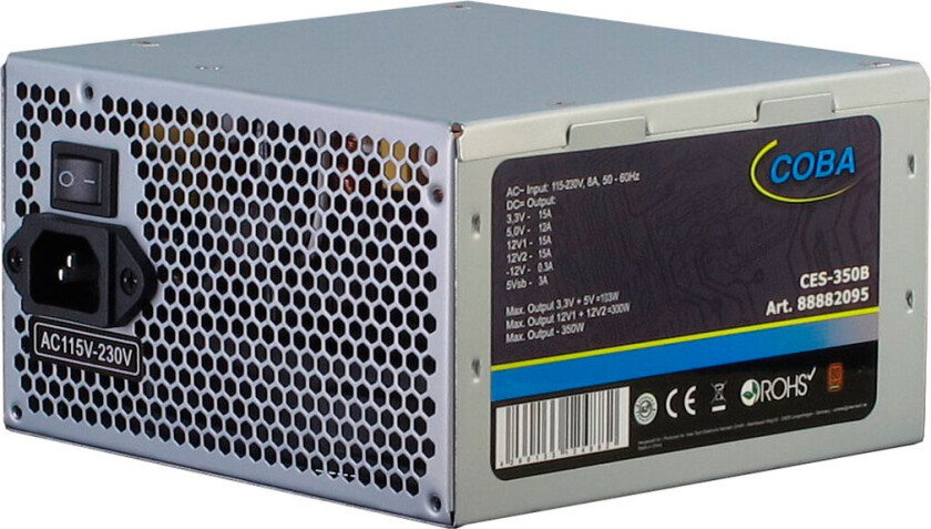 Coba CES-350B Strømforsyning (PSU) - 350 Watt - 120 mm - 80 Plus Bronze sertifisert