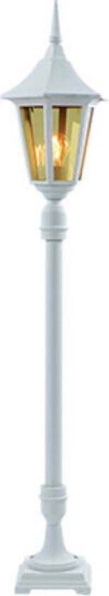 Bergen Lav Stolpe Hvit 1x60W E27 H:1260mm B:250mm - 3103191077