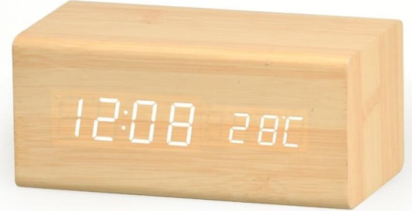 INF Digital vekkerklokke i Champagne