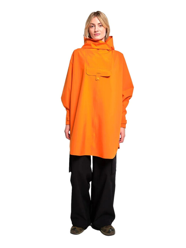 Bergen Poncho Russet Orange Jakke Oransje female XXS