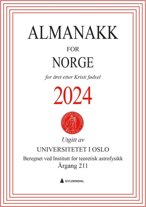 Almanakk for Norge 2024