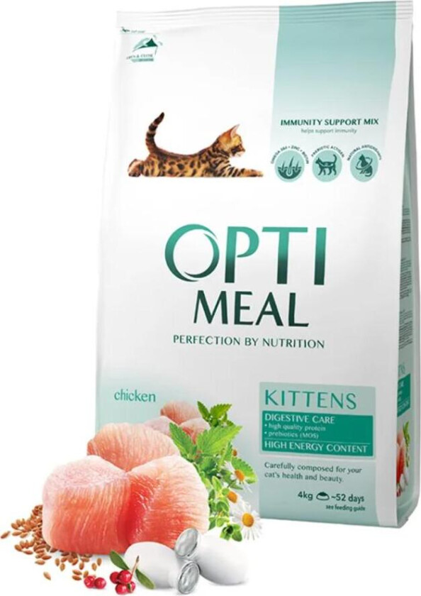 Cat Kitten Chicken with Digestive Care Tørrfôr til kattunger 4 kg