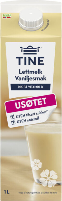 Melk m/Vanilje 1l