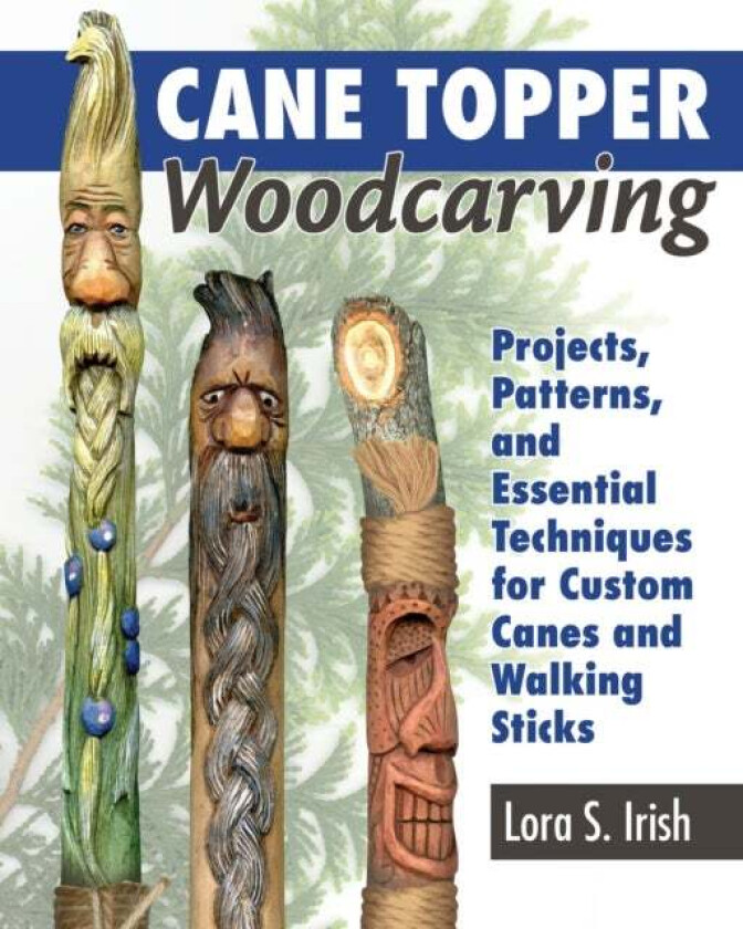 Cane Topper Wood Carving av Lora S. Irish