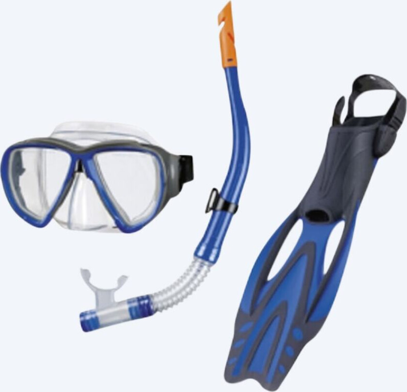 snorkelsett til voksne - Porto DX 3.0 - Mørkeblå