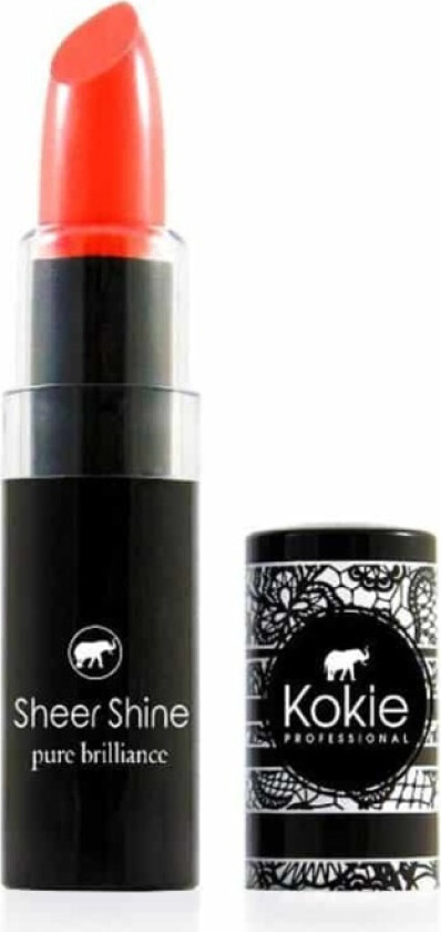 Kokie Sheer Shine Lipstick - Orange Crush