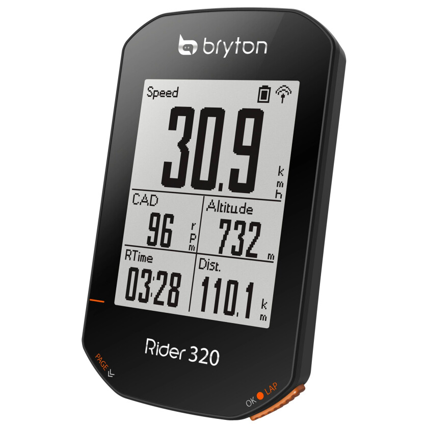 Rider 320 E GPS Computer, sykkelcomputer BLACK