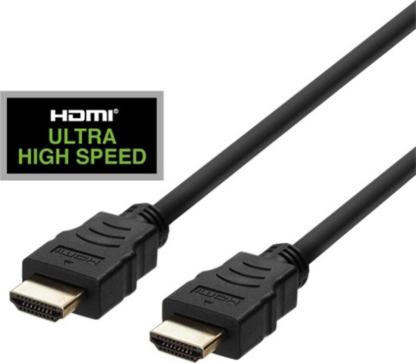 ULTRA High Speed HDMI-kabel, 48Gbps, 1m, svart