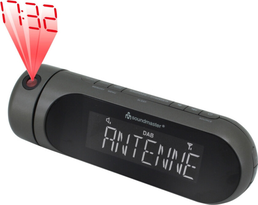 DAB+/FM-RDS Klockradio med pro