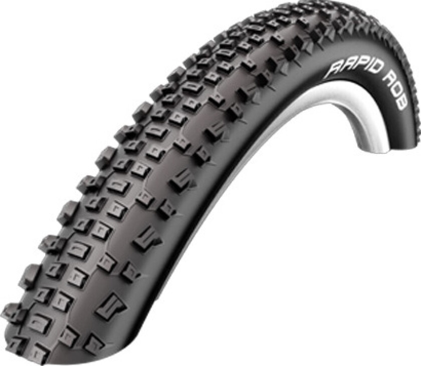 Bilde av SCHWALBE Rapid Rob Non folding tire (57-584) Black, BaSilica, K-Guard, PSI max:54 PSI