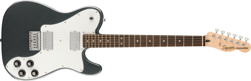 Squier Affinity Telecaster Deluxe Electric Guitar, Charcoal Frost Metallic