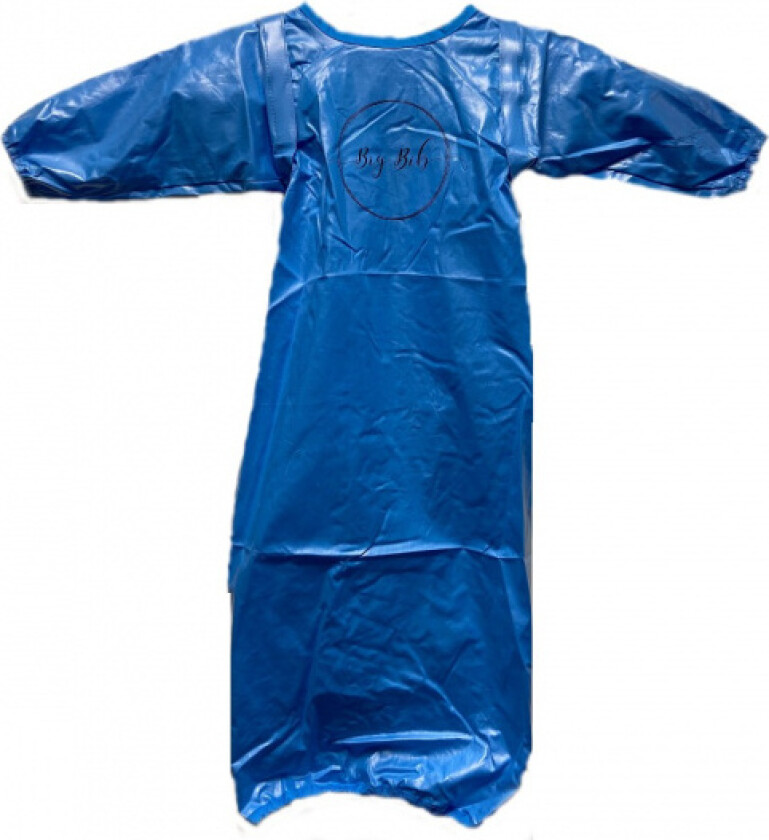 Praktisk langermet smekke, blå