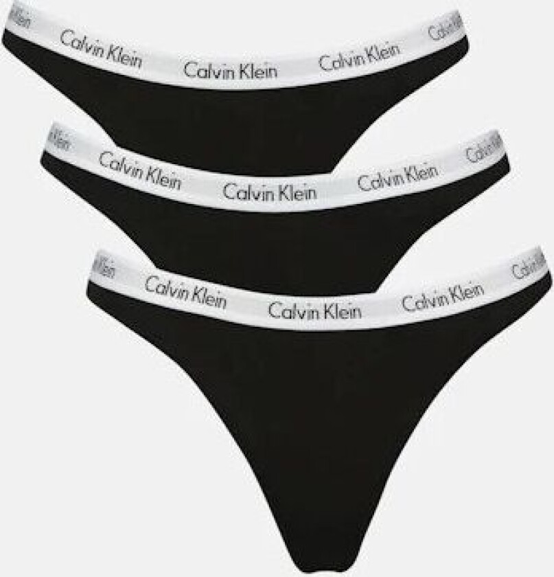 Calvin Stringtruse 3pk Svart Female M