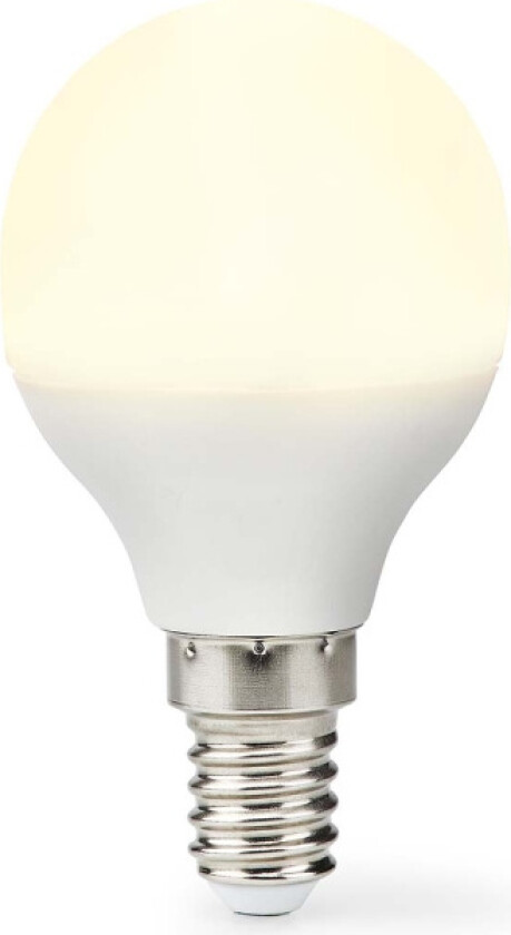 LED pære E14 | G45 | 4.9 W | 470 lm | 2700 K | Varm Hvit | Frosted | 1 stk