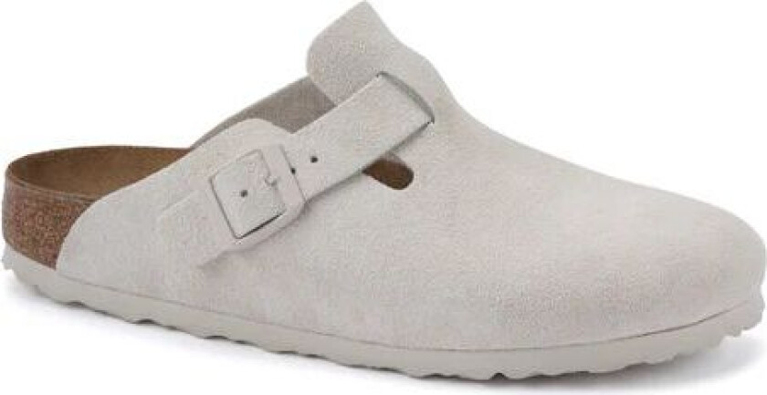 Boston Suede Leather - Antique White Hvit 36
