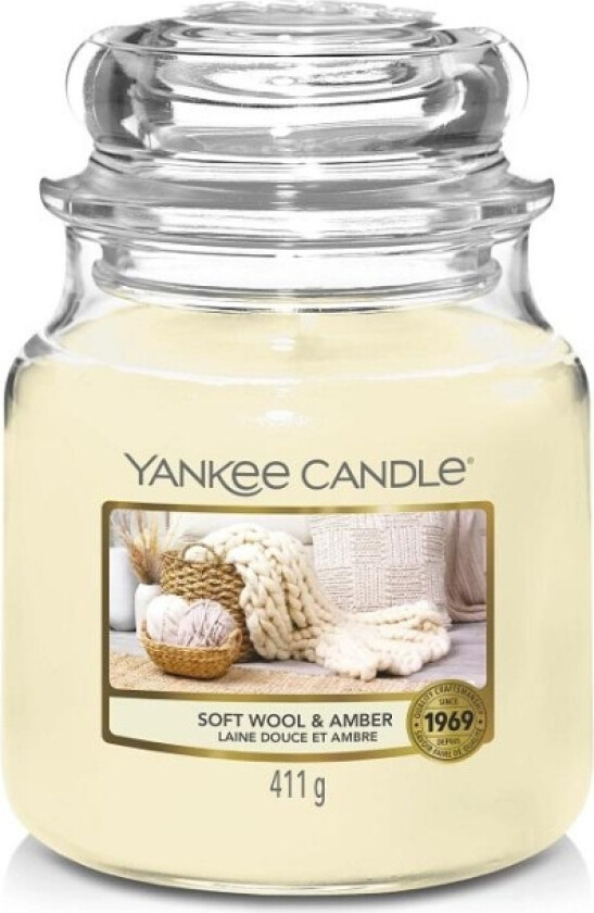 Classic Medium Jar Soft Wool and Amber 411g