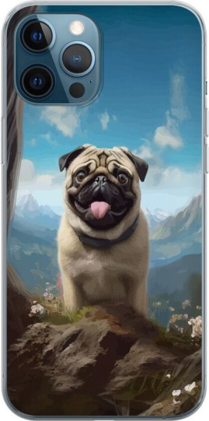 Mobildeksel til Apple iPhone 12 Pro med Glad Hund motiv