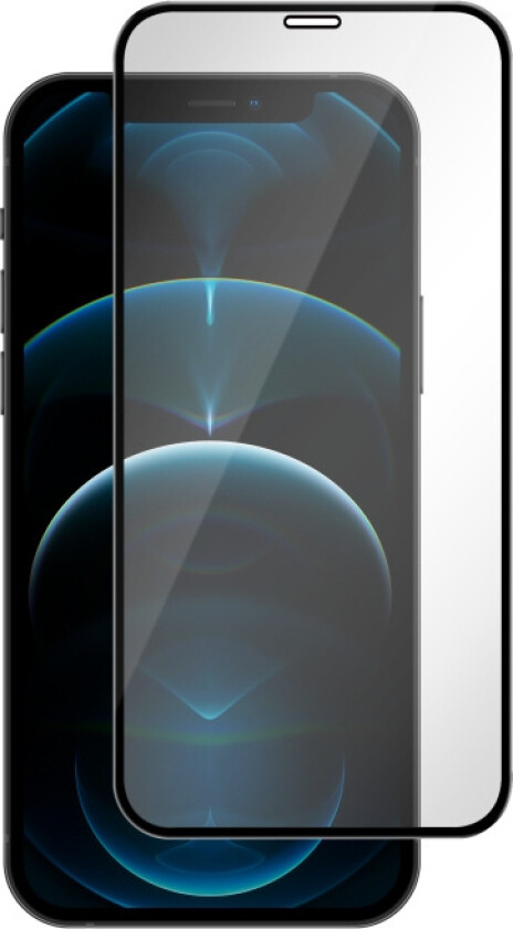 iPhone 12 Pro Max, Tempererat glas, Svart