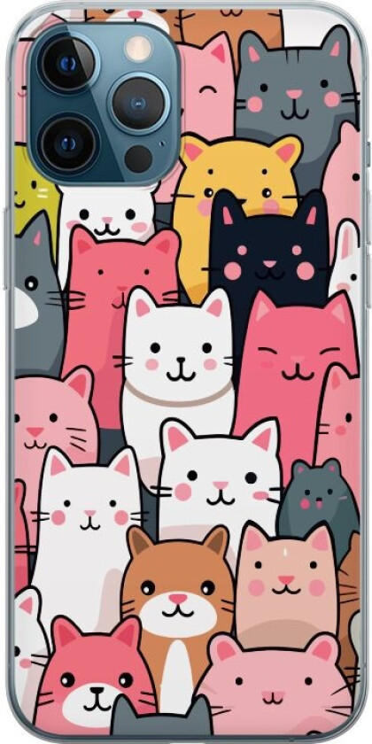 Mobildeksel til Apple iPhone 12 Pro Max med Kattmønster motiv