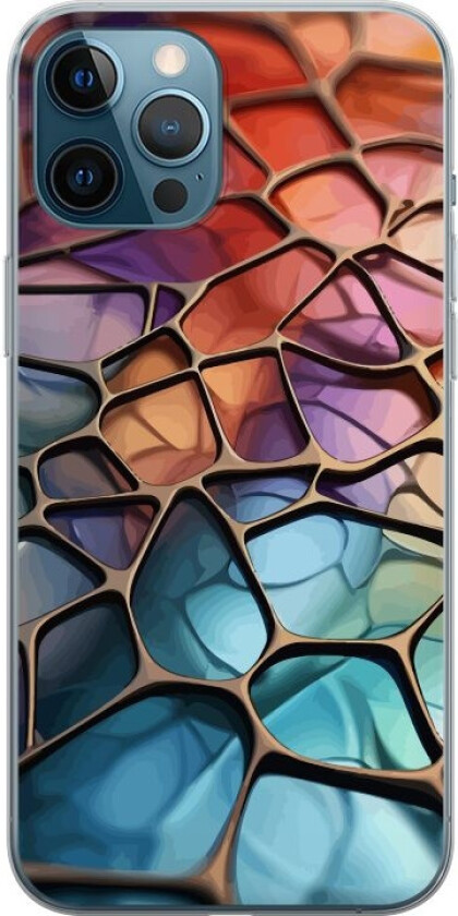 Mobildeksel til Apple iPhone 12 Pro Max med Metalliskt mønster motiv