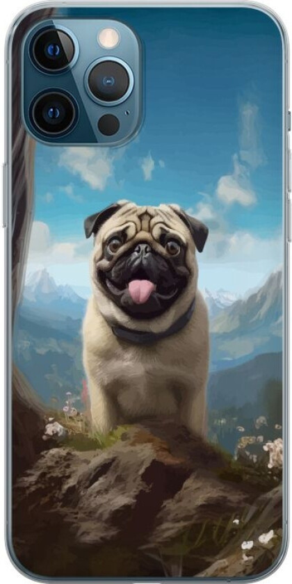 Mobildeksel til Apple iPhone 12 Pro Max med Glad Hund motiv