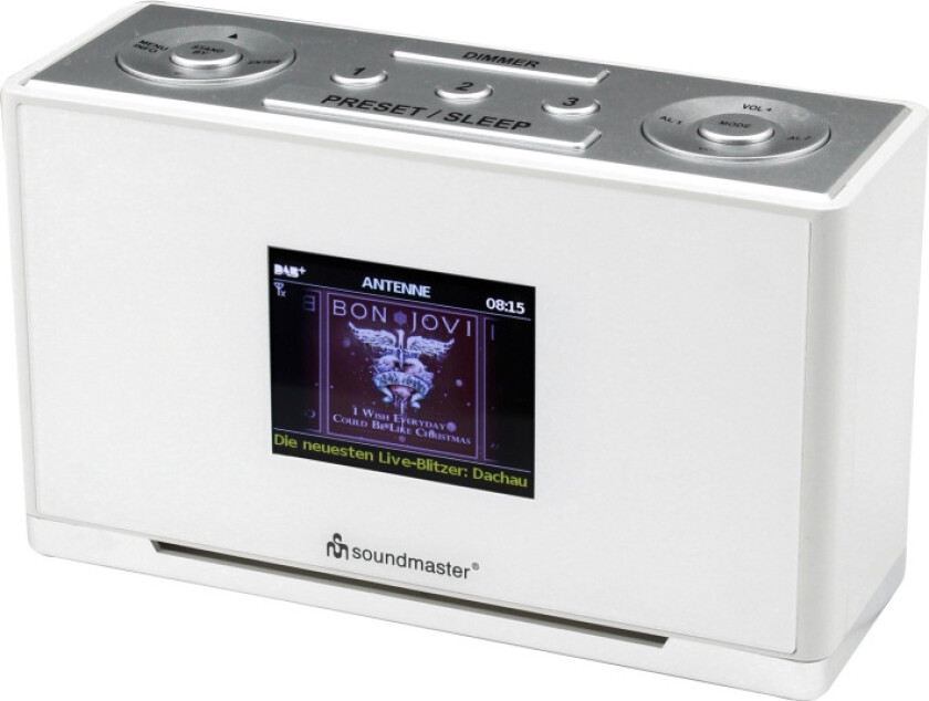 UR240SW DAB+/FM radio med snabbval och klockradio-funktion