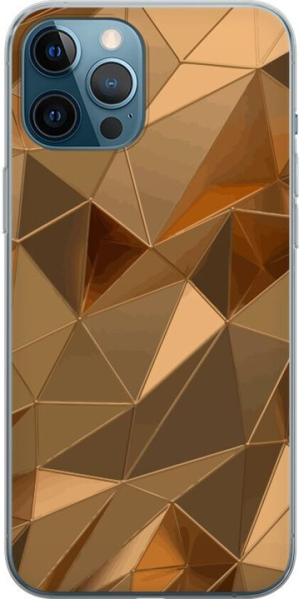 Mobildeksel til Apple iPhone 12 Pro Max med 3D Gull motiv