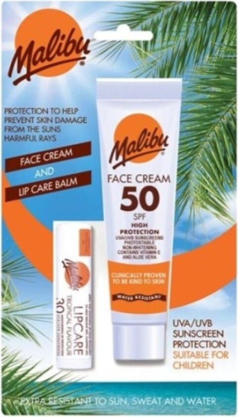 Face Sun Lotion 50 40ml and Lip Balm