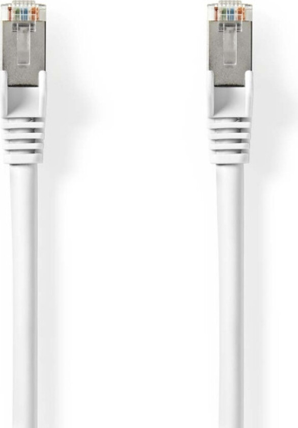 Bilde av Cat 8.1 nettverkskabel | S/FTP | RJ45 Han | RJ45 Han | 15.0 m | Rund | LSZH | Hvit | Label
