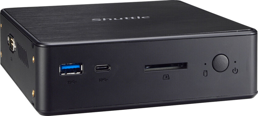 XPC nano NC10U3 - Barebone - mini-PC - 1 x Core i3 8145U / 2.1 GHz ULV - RAM 0 GB - UHD Graphics 620 - GigE - WLAN: 802.11b/g/n - svart