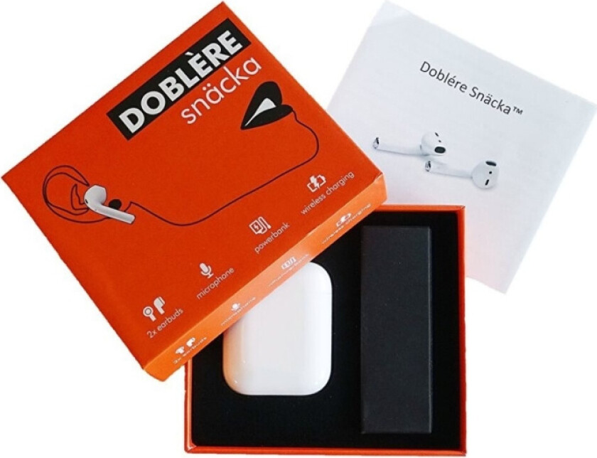 Doblére Beak - trådløse in-ear-hodetelefoner, sølv