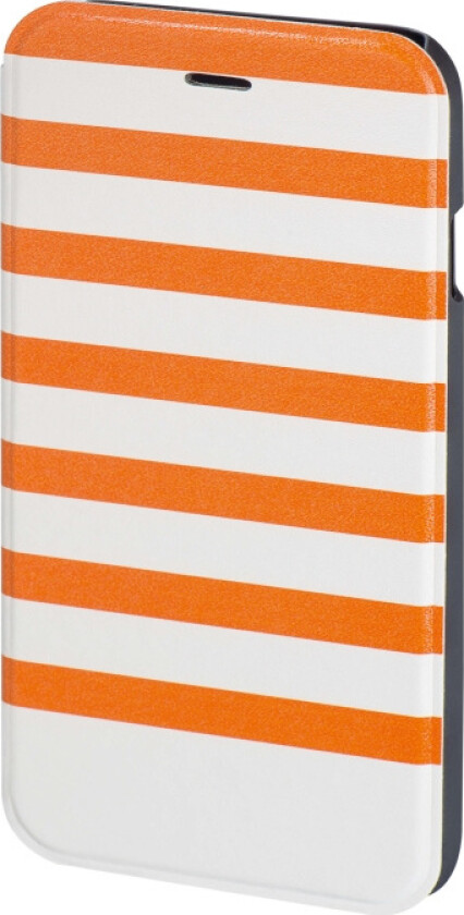 "Stripes" Booklet Case for Apple iPhone 6/6s orange/white