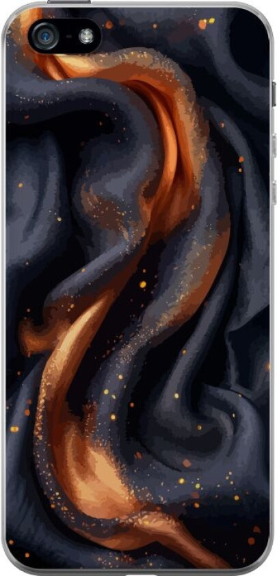 Mobildeksel til Apple iPhone 5 med Brennende silke motiv